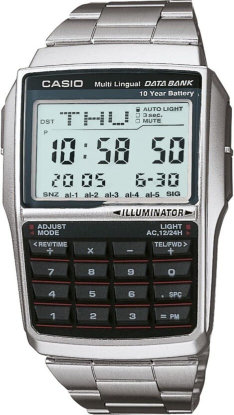 Casio DBC-32D-1A Data Bank Digital Calculator Watch Men Square