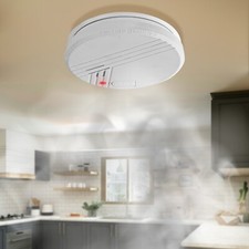 2 X SMOKE ALARM DETECTOR HOME GARAGE 85DB BATTERY POWERED SAFETY OPTICAL OFFICE