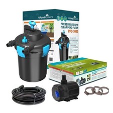 Pressurised Koi Pond Filter UV Steriliser Kits - All in One - Ponds up to 50000L