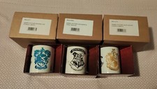 3 Tazze Harry Potter: 2 Case + Stemma Hogwarts - Nuove - versione Stencil Crest
