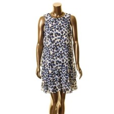 LAUREN RALPH LAUREN NEW Women's Floral Layered Shift Dress TEDO