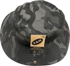 Vietnam Shooters 2" Short Brim Boonie Cover- Tiger Stripe Boonie Hat Govt Issue