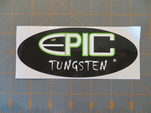 Epic Tungsten Fishing Sticker - 6 x 2 1/2 inch | eBay