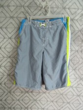 Cherokee Swim Shorts Boys Size XL 16 18 Multi Color Side Stripes Net Liner Swim