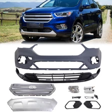 Front Bumper Cover Fascia & Grille w/o Sensor Hole For 2017-2019 Ford Eascape