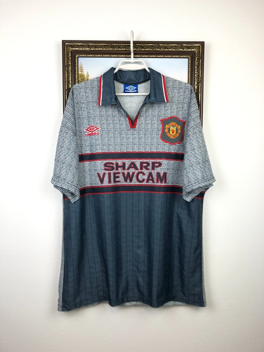 Manchester United Away football shirt 1995 Soccer Umbro Jersey