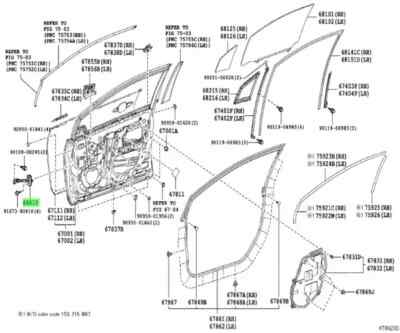 TOYOTA Genuine OEM RH/LH Front Door Check ASSY 68610-47040 Prius