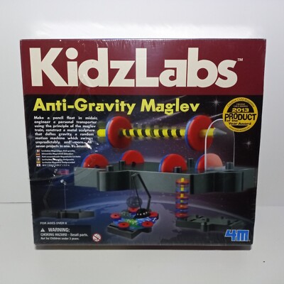 4M Kidzlabs Anti Gravity Magnetic Levitation Science Kit - Maglev Physics Ste...