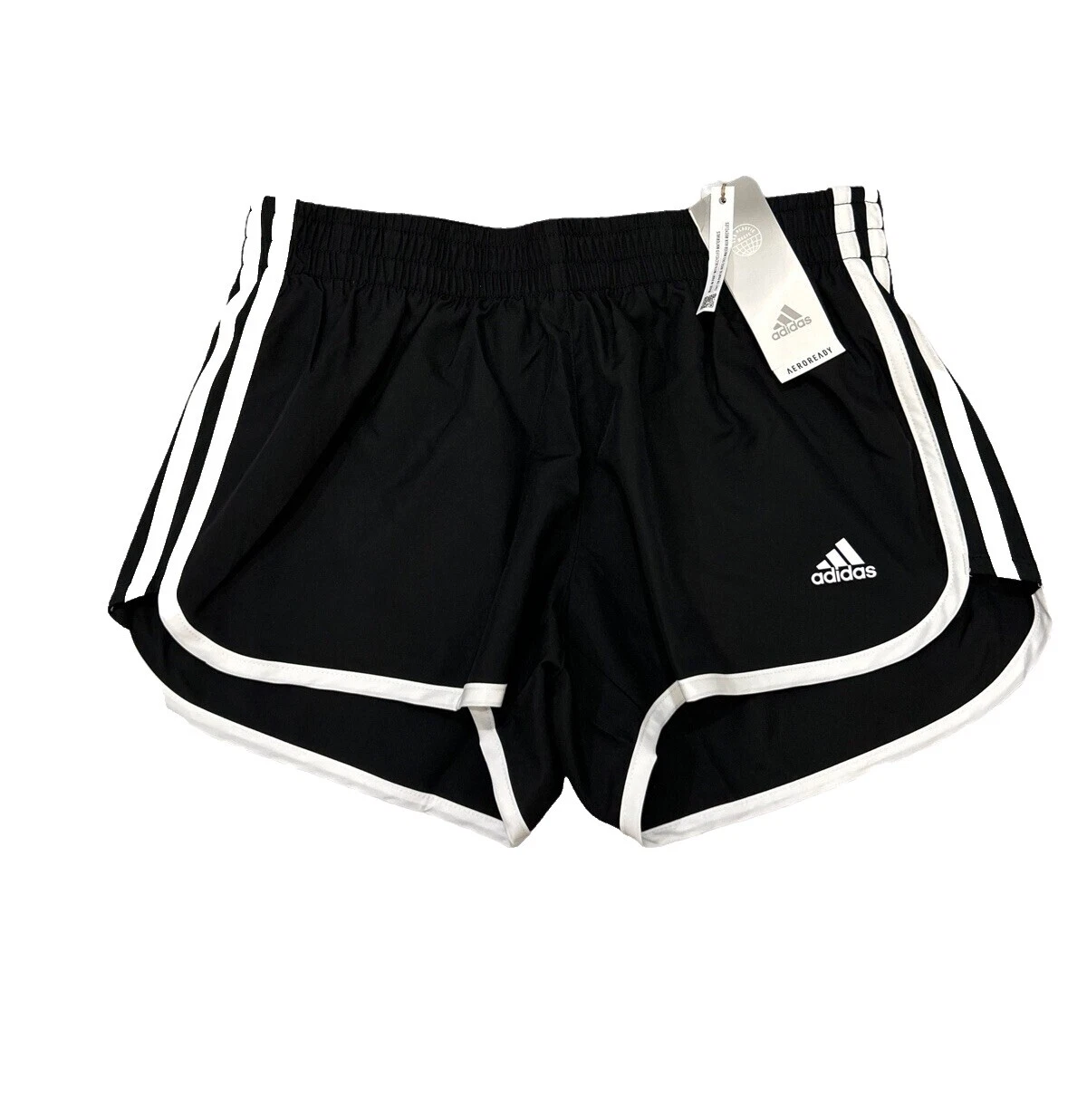 adidas Polyester White Shorts for Women