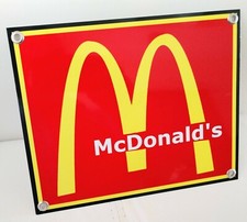 Burger Fries restaurant fast food nostalgia Sign