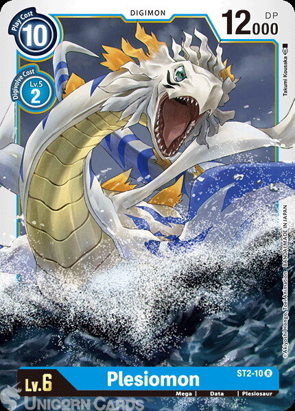 ST2-10 Plesiomon Rare Mint Digimon Card