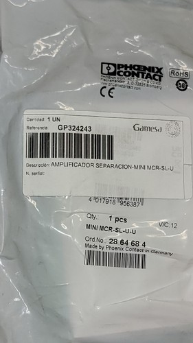 Phoenix Contact MINI CONDITIONNEUR DE SIGNAL MCR-SL-U-U/GAMESA GP324243 NEUF - Photo 3/8