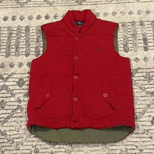 VTG Polo Ralph Lauren Red Cotton Vest 