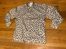 Vintage 90s JT BECKETT deadstock NWT Long Sleeve Button Front Shirt Abstract M