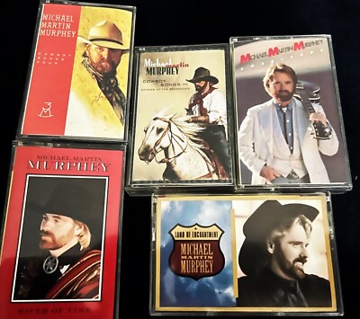 5 Michael Martin Murphey CASSETTES  Americana Land Of Enchantment River of Time