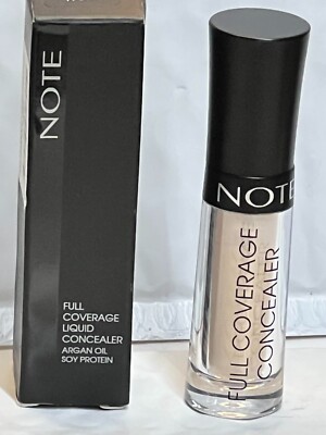 NOTE FULL COVERAGE LIQUID CONCEALER - CHOOSE SHADE - 0.08 OZ/2.3 ML IN BOX