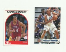 Charles Barkley 2 Basketball Card Lot - Hoops