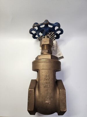 T-113 NIBCO 2'' Threaded Bronze Solid Wedge Stem Gate Valve 200 WOG Class 125 WSP