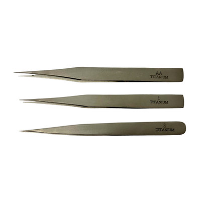 Titan Pinzette Set Mit 3 Juweliere Uhrmacher Aa Nr. 1 No.3 Präzision Werkzeug