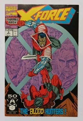 X-FORCE #2 (2nd app of Deadpool! 1991, US Comic, Marvel)