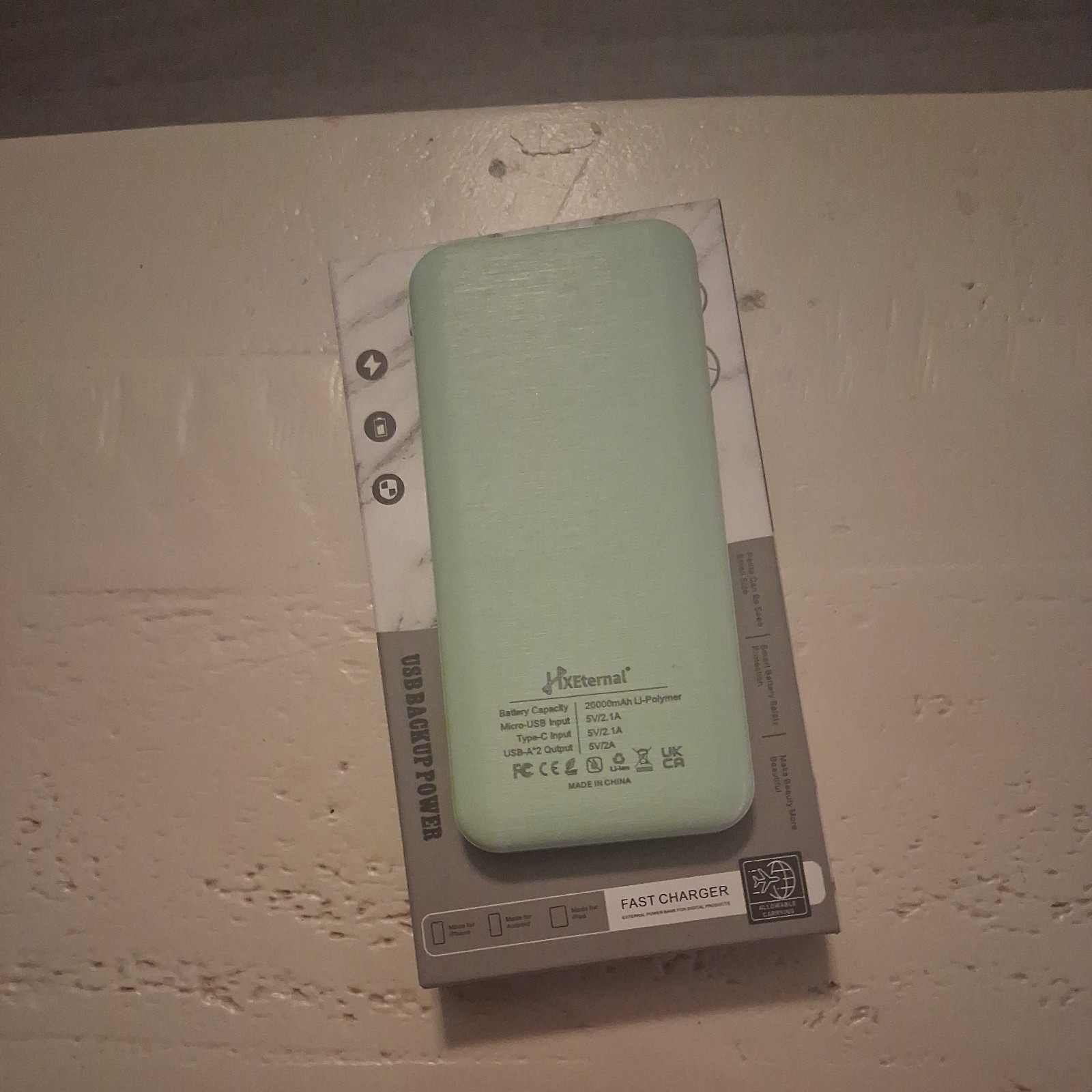 20000mah power bank HXEternal black 5.5