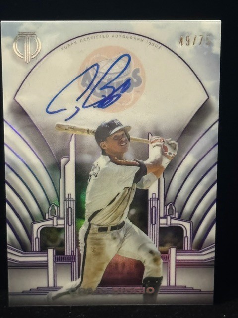 Craig Biggio 2026 Topps Tribute Crest Calligraphy Auto /75 # TCC-CBI