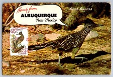 #1983 State Birds & Flowers New Mexico Maxi Card Road Runner