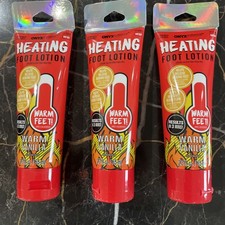  Lot 3  Onyx Heating Foot Lotion Warm VANILLA 2.2 Oz New Great Gifts Christmas