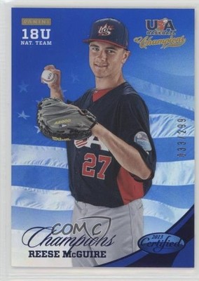 2013 Panini USA Baseball Champions 33/299 Reese McGuire #160 1u6