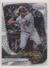 2020 Panini Prizm Tier II Quick Pitch White Donut Circle 5/5 Nelson Cruz v7j