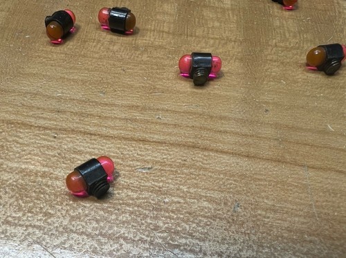 Ithaca models 37 51 Shotgun Front Sight orange bead part vintage one 6/48 Thread