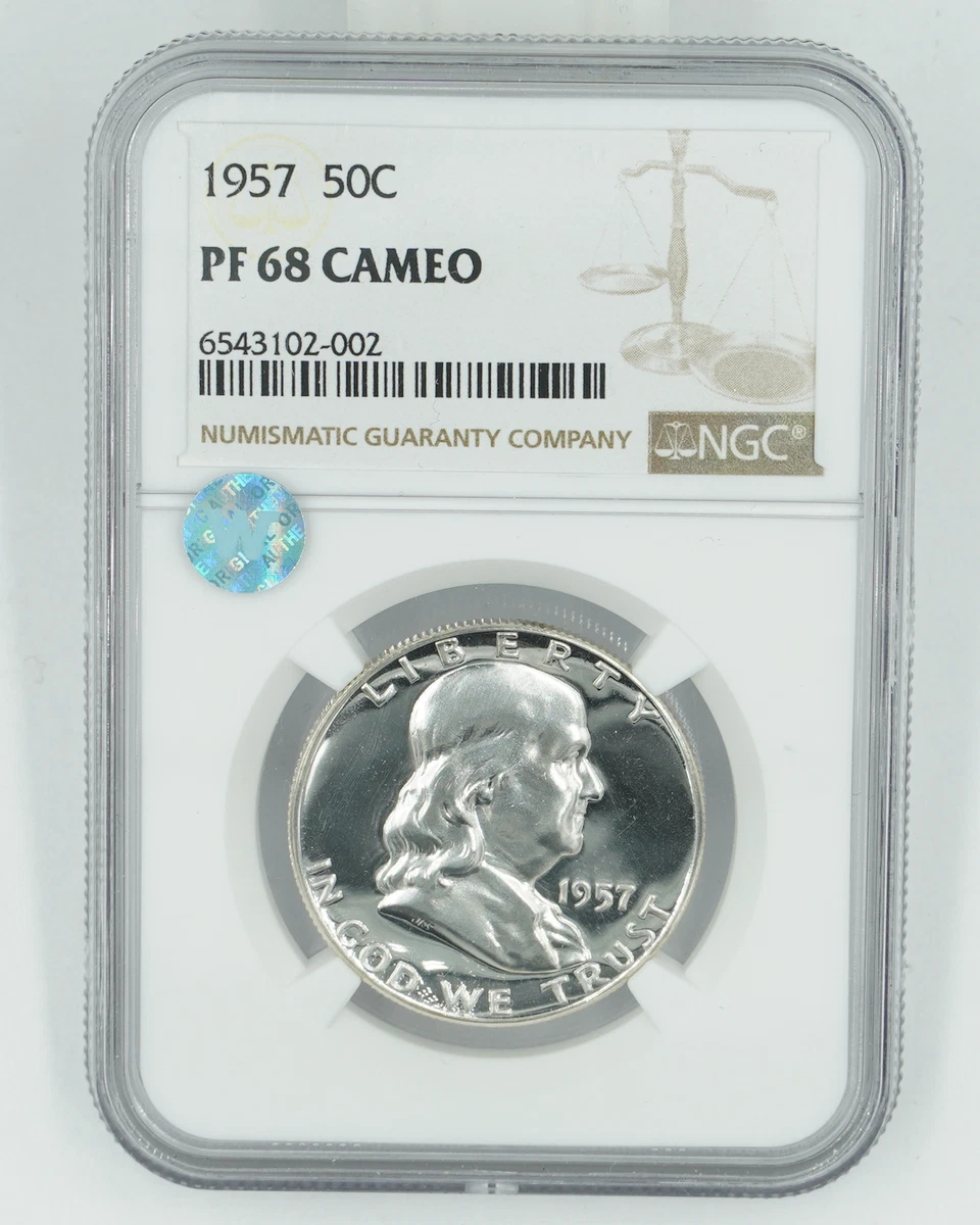 PR 68 Graded 1957 Franklin Half Dollars (1948-1963) for sale | eBay