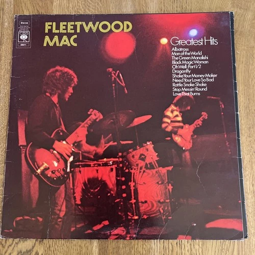 Fleetwood Mac Greatest Hits Vinyl Record VG+/G+ CBS 69011 1st press 1971