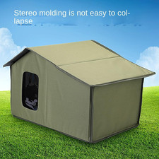 Outdoor Stray Cat and Dog House Waterproof and Warm for All Seasons, Removable,