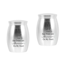  2pcs Funeral Ashes Urn Memorial Cremation Tank Cat Cremated Parrot Ashes Urn