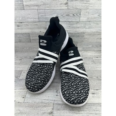 Brunswick Slingshot Black White Bowling Shoes Slip On Size 13