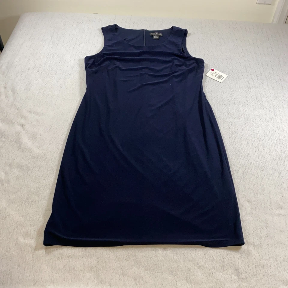 Vestido y plumero Jessica Howard para mujer talla 14 azul marino dorado floral noche 2 piezas nuevo con etiquetas Foto 3 de 4