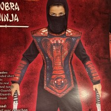 Fun world Cobra Ninja child  s Halloween costume medium 8-10 New