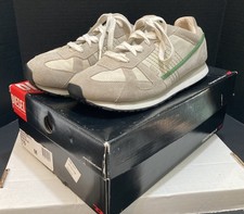 Diesel Bern Leather Suede White/Green Trainers Athletic Shoes Y2K Men  s Size 10