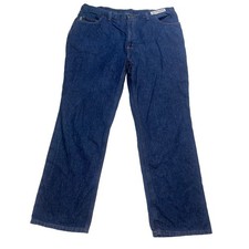 Carhartt Jeans Men  s Size 42x32 Blue Denim Relaxed Fit Work Pants Cotton 381-83