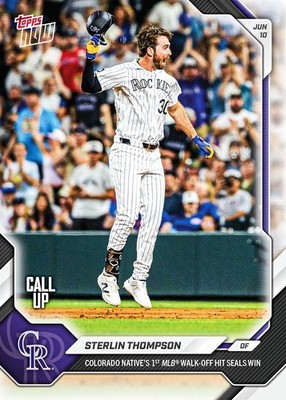 *PRE SALE* Sterlin Thompson - 2026 MLB Topps NOW  - Card 317