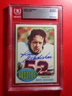 Randy Gradishar Beckett Slabbed Signed Topps Rookie Card Authentic #2