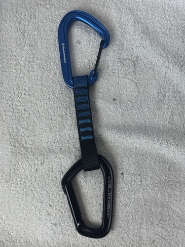 Black Diamond Blue Hybrid Quickdraw Carabiners