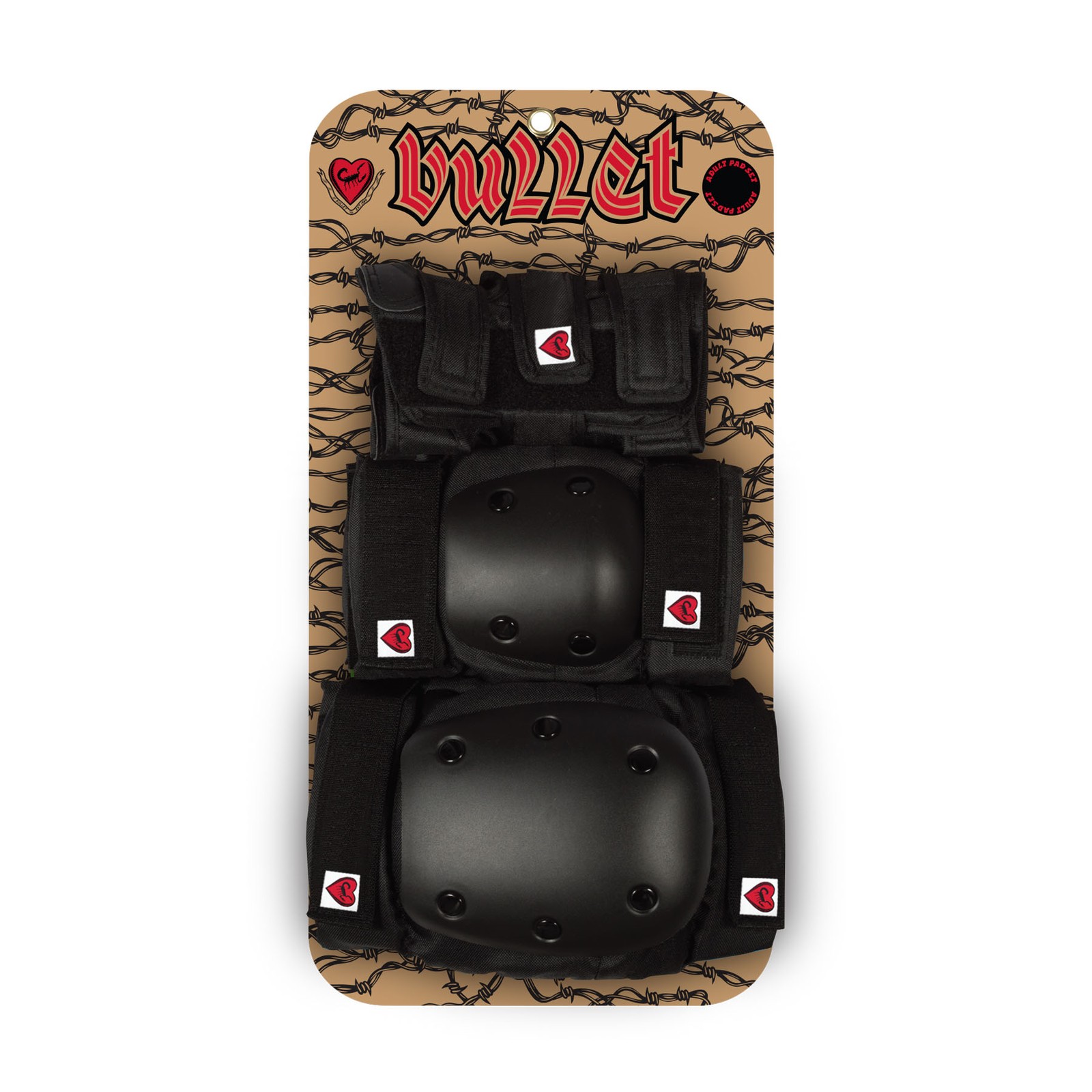 Black  Pad Set Adult  Bullet