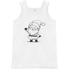'Sketchy Cute Santa Waving' Adult Vest / Tank Top AV056151 