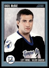 1992-93 Score !!!! Basil McRae Tampa Bay Lightning #509