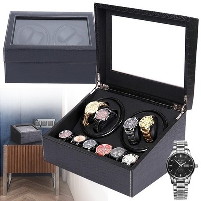 Automatischer Uhrenbeweger Uhren Vitrine Leise Storage 4+6 Uhrenbox für Uhren