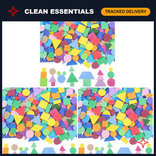 1000 Foam Shape Stickers - Self-Adhesive Felt for Kids Crafts - Assorted Colors,