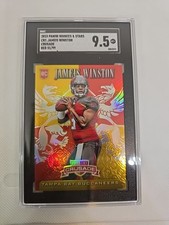 2015 ROOKIES & STARS JAMEIS WINSTON LONGEVITY CRUSADE RED /99 SGC 9.5 Pop 1