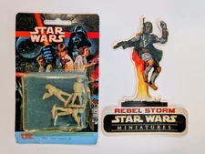West End Games STAR WARS REBEL TROOPERS Miniatures Lead Free #40413 #3 + STICKER